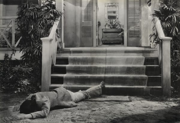 Eraser Drawing (still from The Letter) 2013 partially erased book pages 35.5 x 51.5 cm (page size)